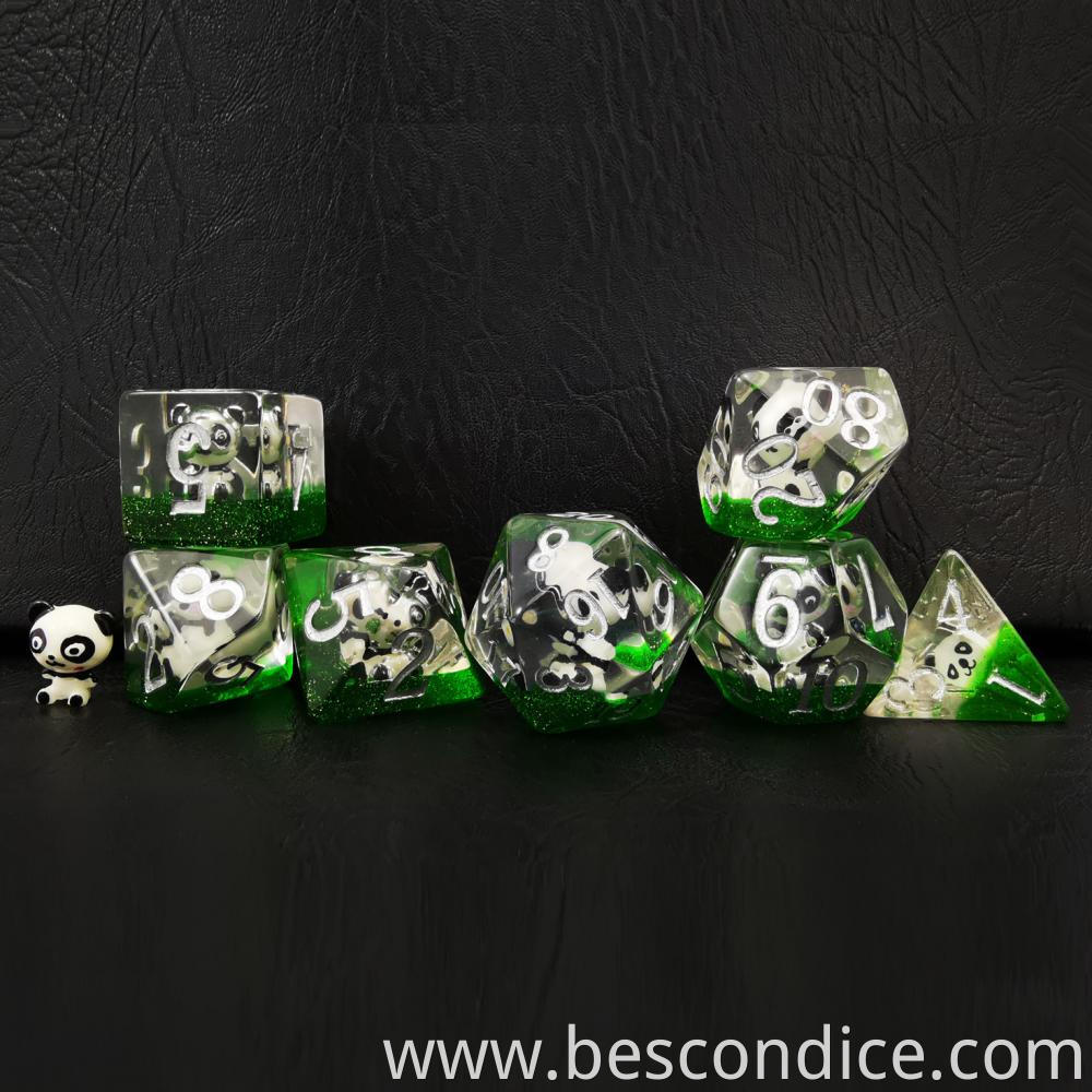 Oversized Panda Dnd Dice Set For Dungeons And Dragons 1